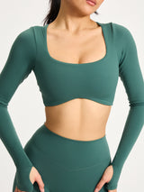 Thumbnail 1 of Long Sleeve Curve Crop - Heiress Ivy, 1 of 6