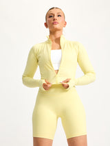 Thumbnail 4 of Dream Heather Zip Jacket - Heather Sunbeam, 4 of 5