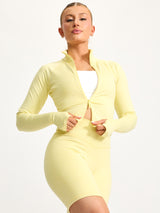 Thumbnail 1 of Dream Heather Zip Jacket - Heather Sunbeam, 1 of 5