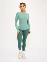 Thumbnail 2 of Aggressive Scrunch Legging - Heiress Ivy, 2 of 7