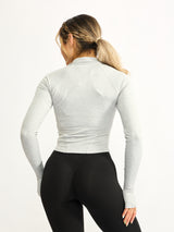 Thumbnail 2 of Dream Heather Zip Jacket - Heather Grey, 2 of 5