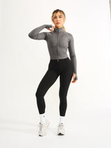 Thumbnail 2 of Dream Heather Zip Jacket - Heather Charcoal, 2 of 5