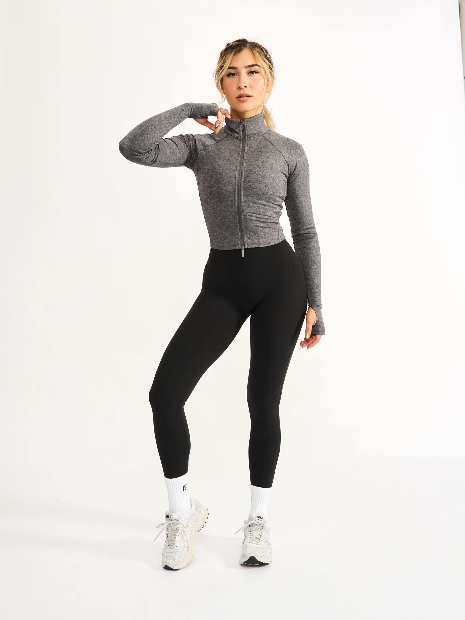 Dream Heather Zip Jacket - Heather Charcoal