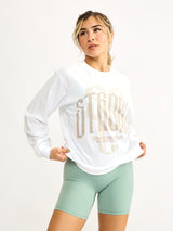 Thumbnail 1 of Empire LS Tee - White, 1 of 4