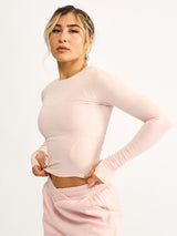 Thumbnail 2 of Halo Long Sleeve Baby Tee - Love Story, 2 of 5