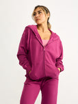 Threads Zip Hoodie - Empire Rose