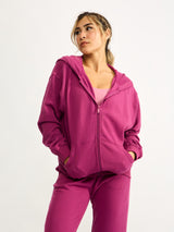 Thumbnail 1 of Threads Zip Hoodie - Empire Rose, 1 of 7