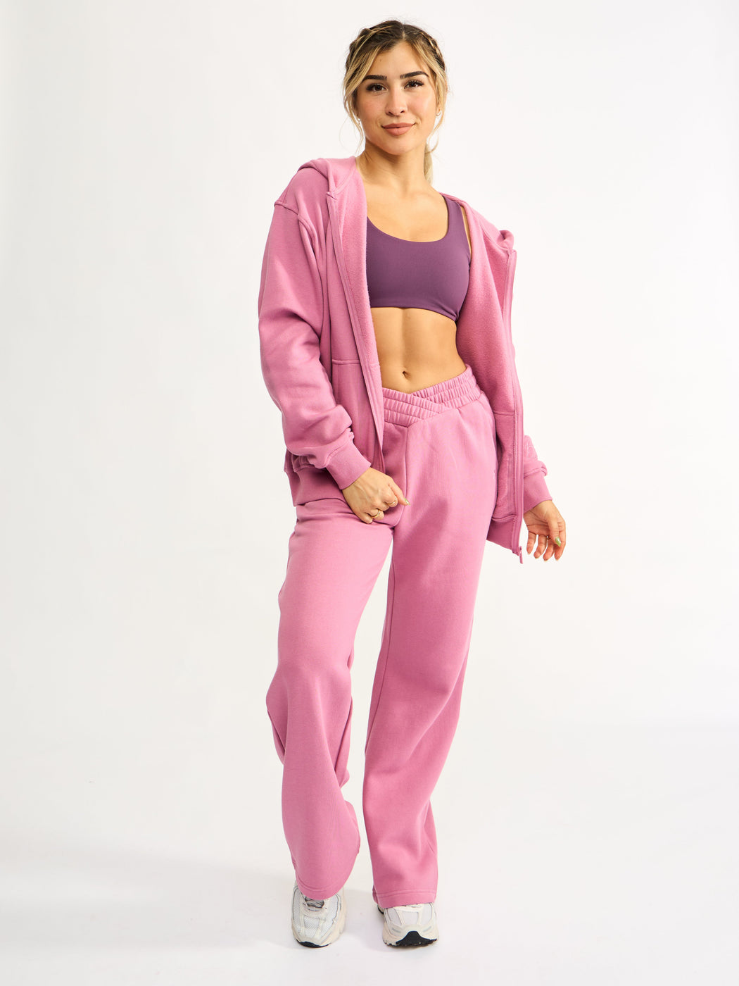 Threads Zip Hoodie - Bloom