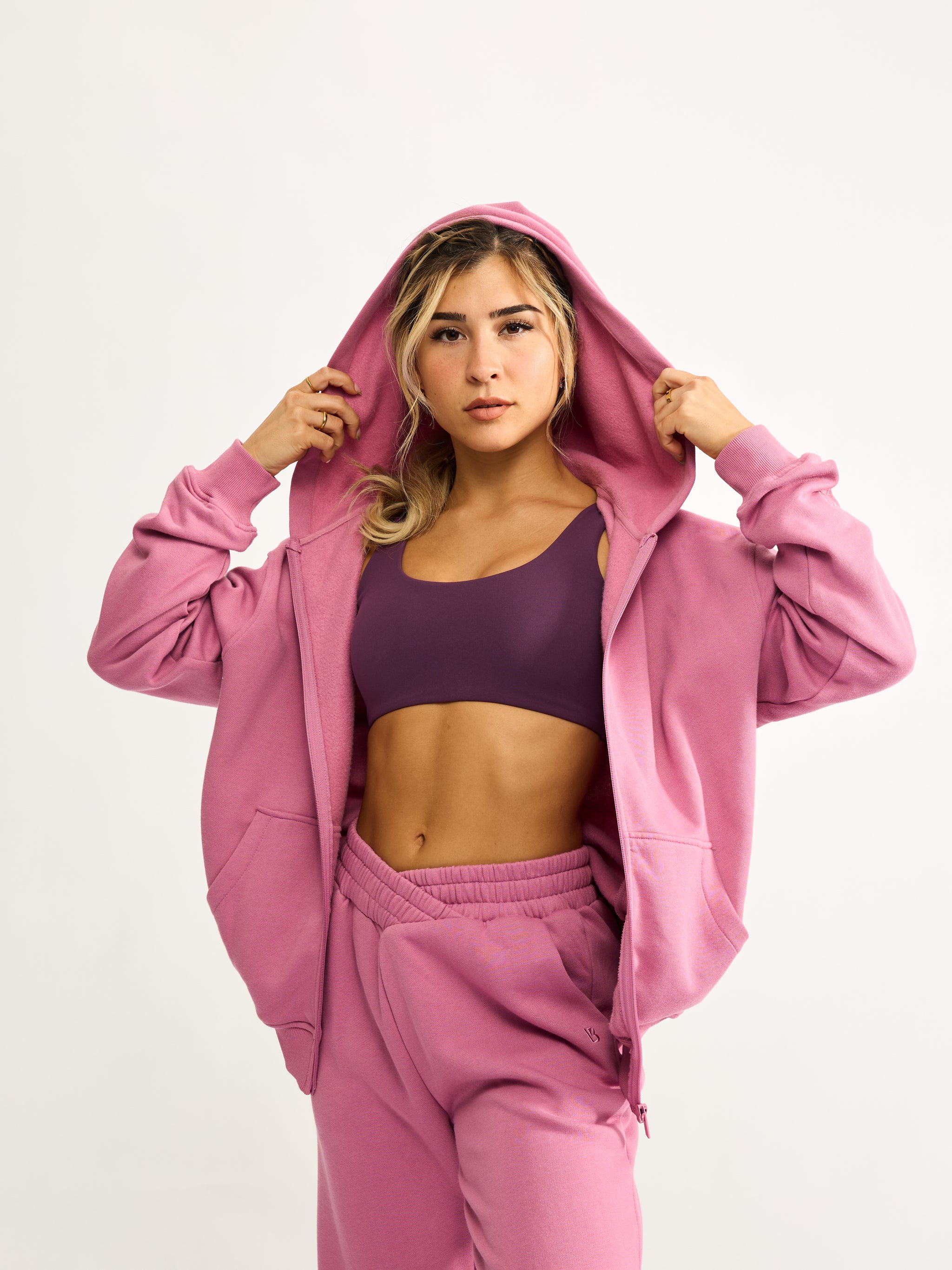 Threads Zip Hoodie - Bloom