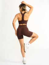 Thumbnail 4 of Sphynx Seamless Sports Bra - Truffle, 4 of 5