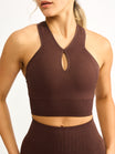 Sphynx Seamless Sports Bra - Truffle