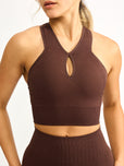Sphynx Seamless Sports Bra - Truffle