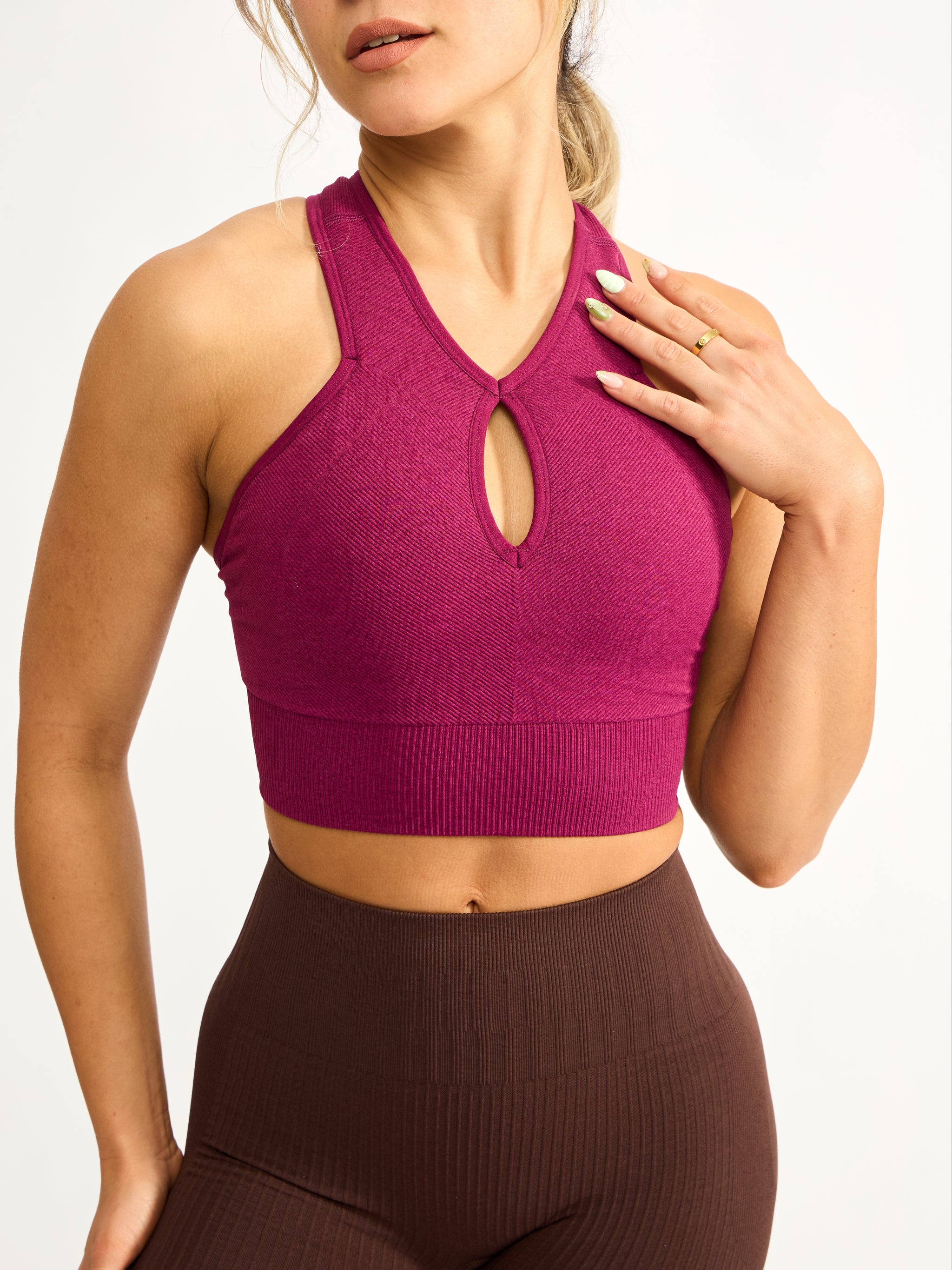 Sphynx Seamless Sports Bra - Empire Rose