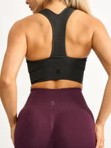 Thumbnail 2 of Sphynx Seamless Sports Bra - Charcoal, 2 of 5