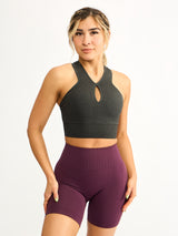 Thumbnail 3 of Sphynx Seamless Sports Bra - Charcoal, 3 of 5