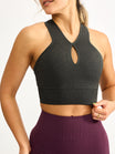 Sphynx Seamless Sports Bra - Charcoal