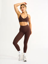 Thumbnail 4 of Waterfall Seamless Legging - Truffle, 4 of 4