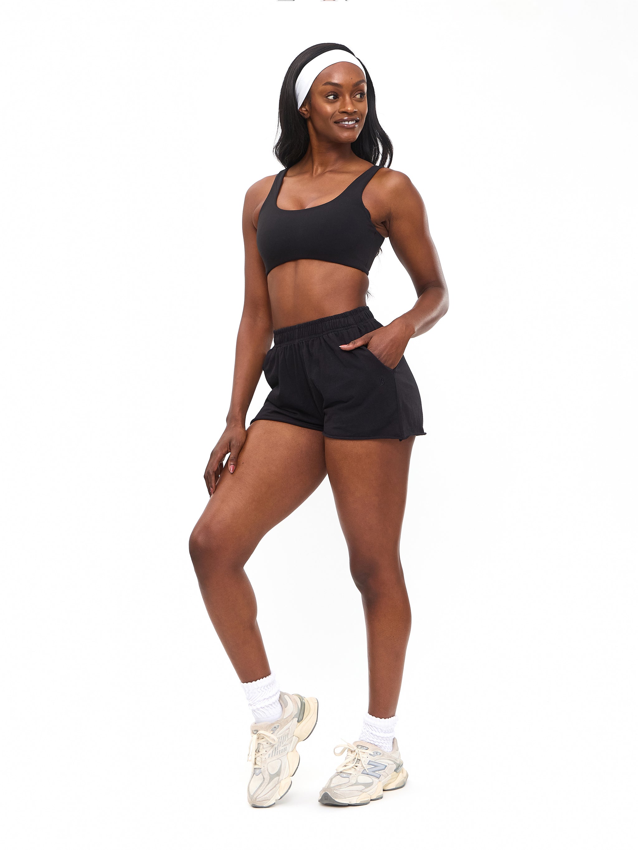 Cotton Pump Short - Onyx Black