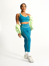 Thumbnail 3 of Airbrush Maraschino Sports Bra - Nile Multi, 3 of 6