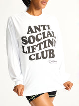 Thumbnail 4 of Social LS Tee - White, 4 of 4