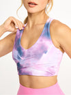 Revolution Candy Sports Bra - Purple Swirl Print