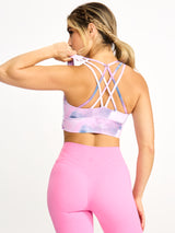 Thumbnail 5 of Revolution Candy Sports Bra - Purple Swirl Print, 5 of 5
