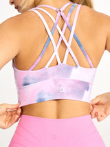 Thumbnail 2 of Revolution Candy Sports Bra - Purple Swirl Print, 2 of 5