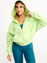Thumbnail 6 of Full Zip Cloud Hoodie - Lima Bean, 6 of 6