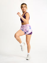 Thumbnail 3 of Flirty Flo Short Boyshort - Purple Swirl Print, 3 of 5