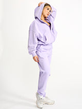Thumbnail 4 of Full Zip Cloud Hoodie - Frosted Purple, 4 of 5
