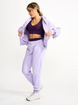 Thumbnail 3 of Full Zip Cloud Hoodie - Frosted Purple, 3 of 5