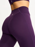 Everyday Airbrush Pocket Legging - Eggplant Purple