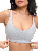 Thumbnail 3 of Dream Heathered Sports Bra - Heather Grey, 3 of 6