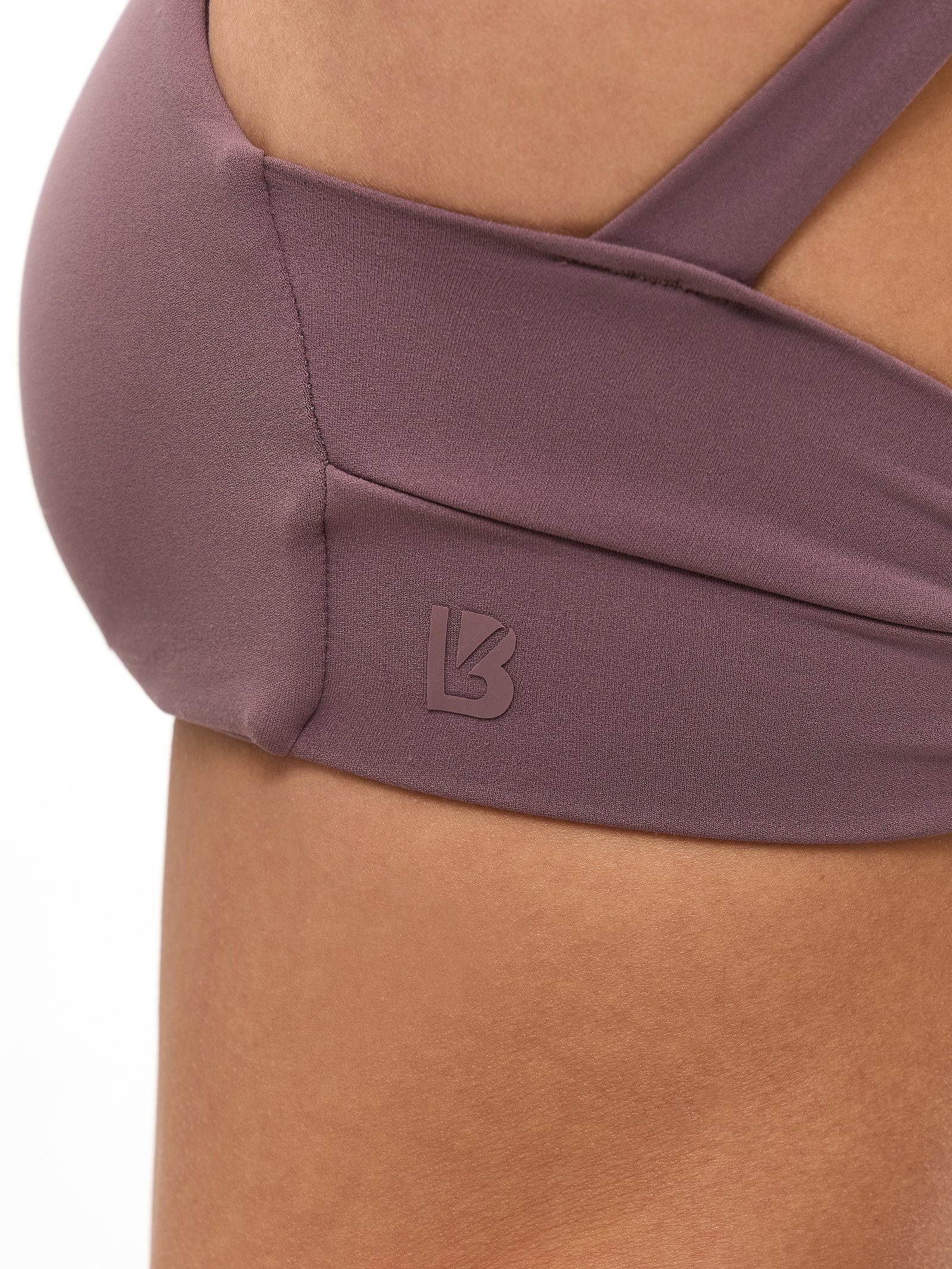 Double Twist Sports Bra - Mocha Berry