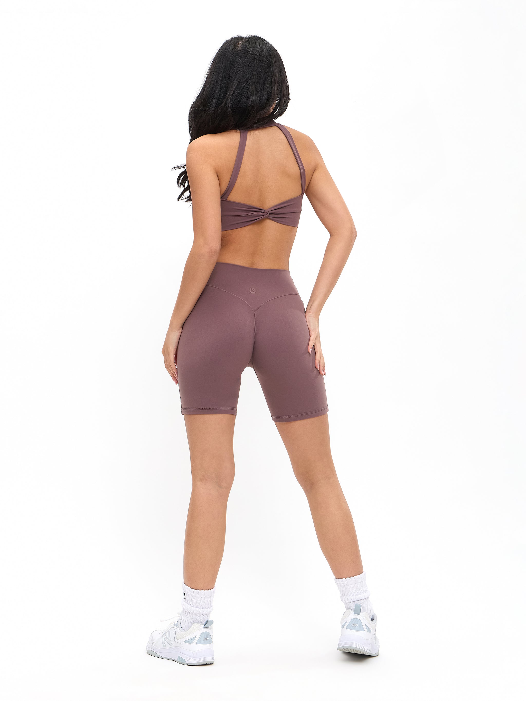 Double Twist Sports Bra - Mocha Berry