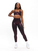 Thumbnail 4 of Moto Pocket Legging - Black Cherry Patent, 4 of 5