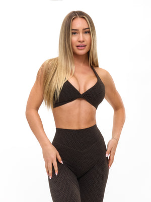 Poshknit Twist Halter - Matcha Latte
