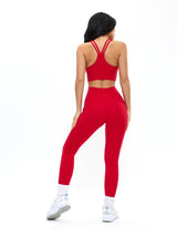 Thumbnail 2 of Bloom Sports Bra - Lipstick Red, 2 of 5