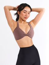 Thumbnail 3 of Twisted Curve Sports Bra - Mocha Berry, 3 of 5