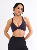 Thumbnail 4 of Twisted Curve Sports Bra - Purple Shadow, 4 of 5