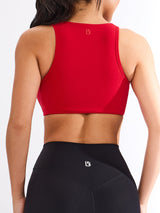 Thumbnail 2 of Twisted Curve Sports Bra - Lipstick Red, 2 of 5