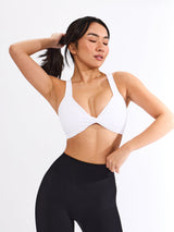 Thumbnail 4 of Twisted Curve Sports Bra - White, 4 of 6
