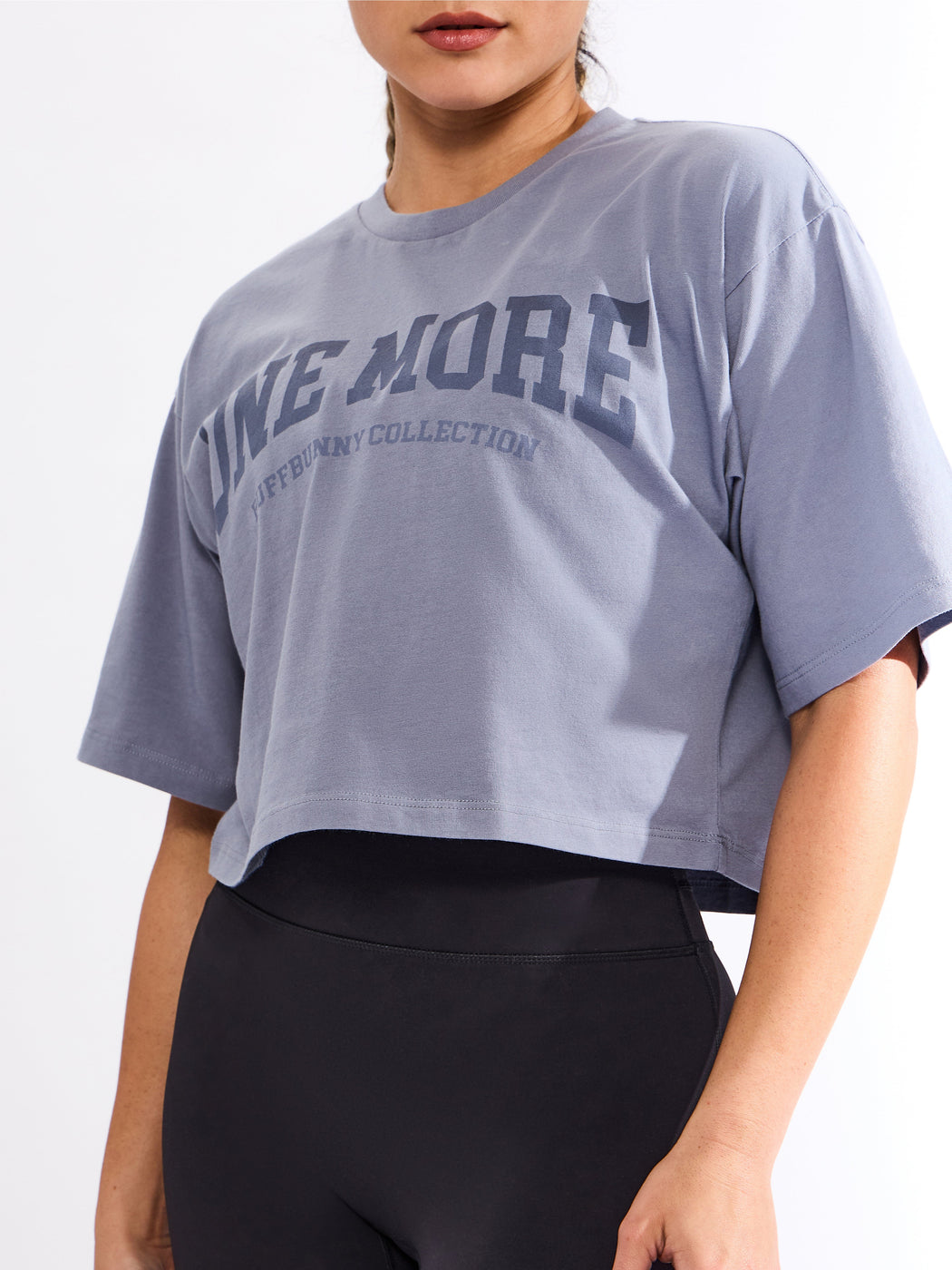 One More Crop Tee - Sterling