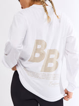 Thumbnail 2 of Selfie Long Sleeve Graphic Tee - White, 2 of 5