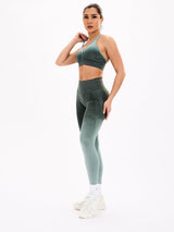 Thumbnail 5 of Halter Seamless Sports Bra - Garden Ombre, 5 of 5