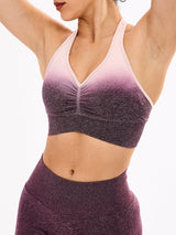 Thumbnail 1 of Halter Seamless Sports Bra - Court Ombre, 1 of 6