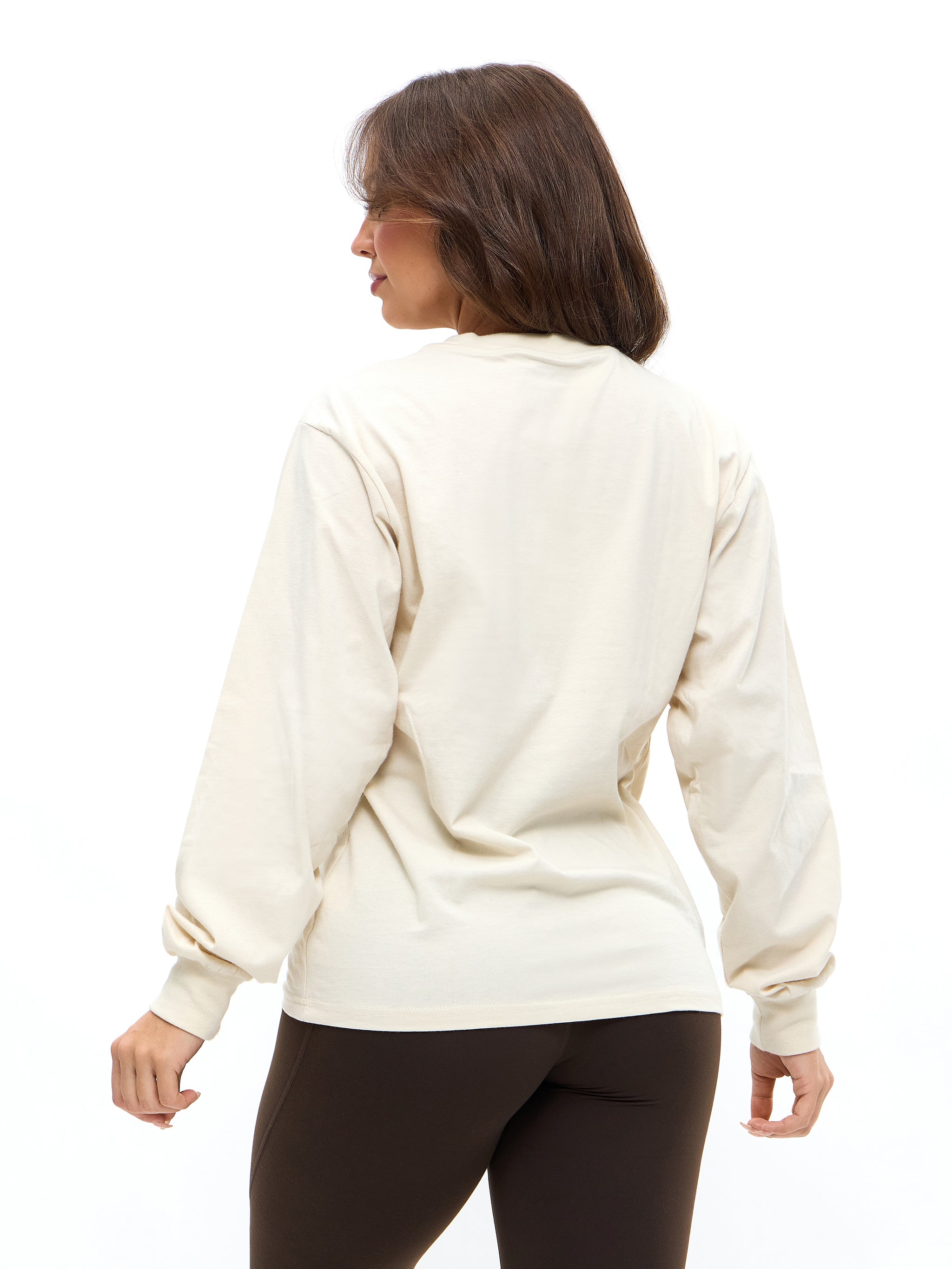 Gradient Long Sleeve Tee - Bone