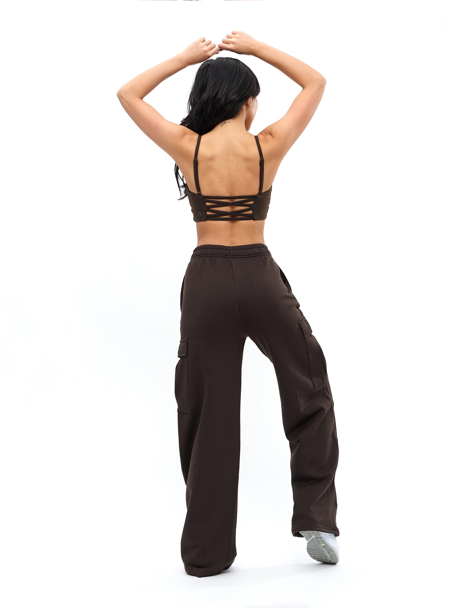 Ivy Wrap Sports Bra - Cold Brew