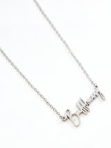 Thumbnail 4 of Buffbunny Necklace - Silver, 4 of 4