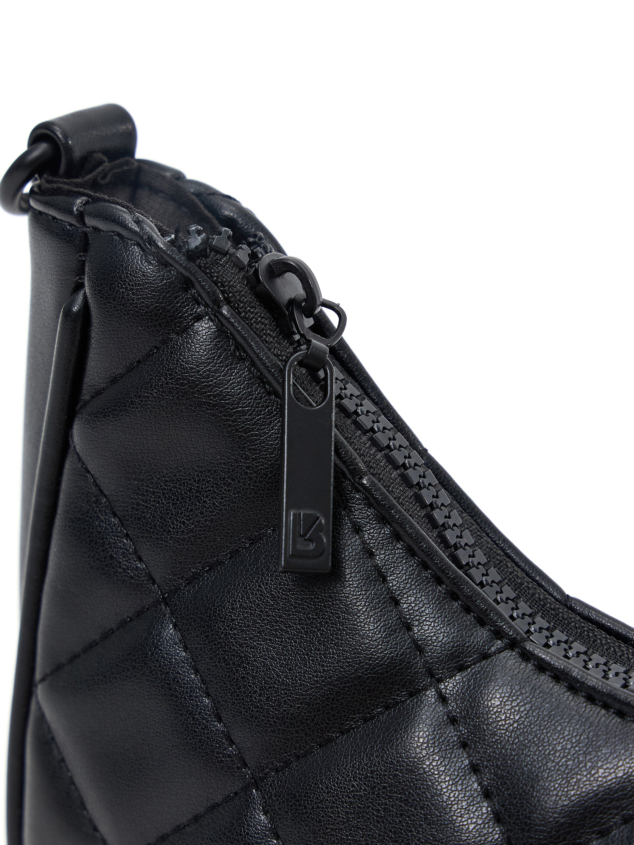 Quilted Crossbody Purse - Onyx Black